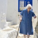 One of the oldest denizens of Chora, Serifos