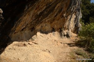 The last ledge before the Chauvet cave