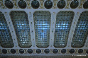 False skylight inside the Parliament palace, Bucharest